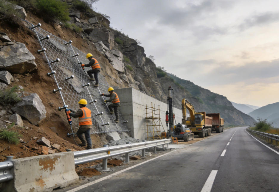 吴川公路道路护坡
